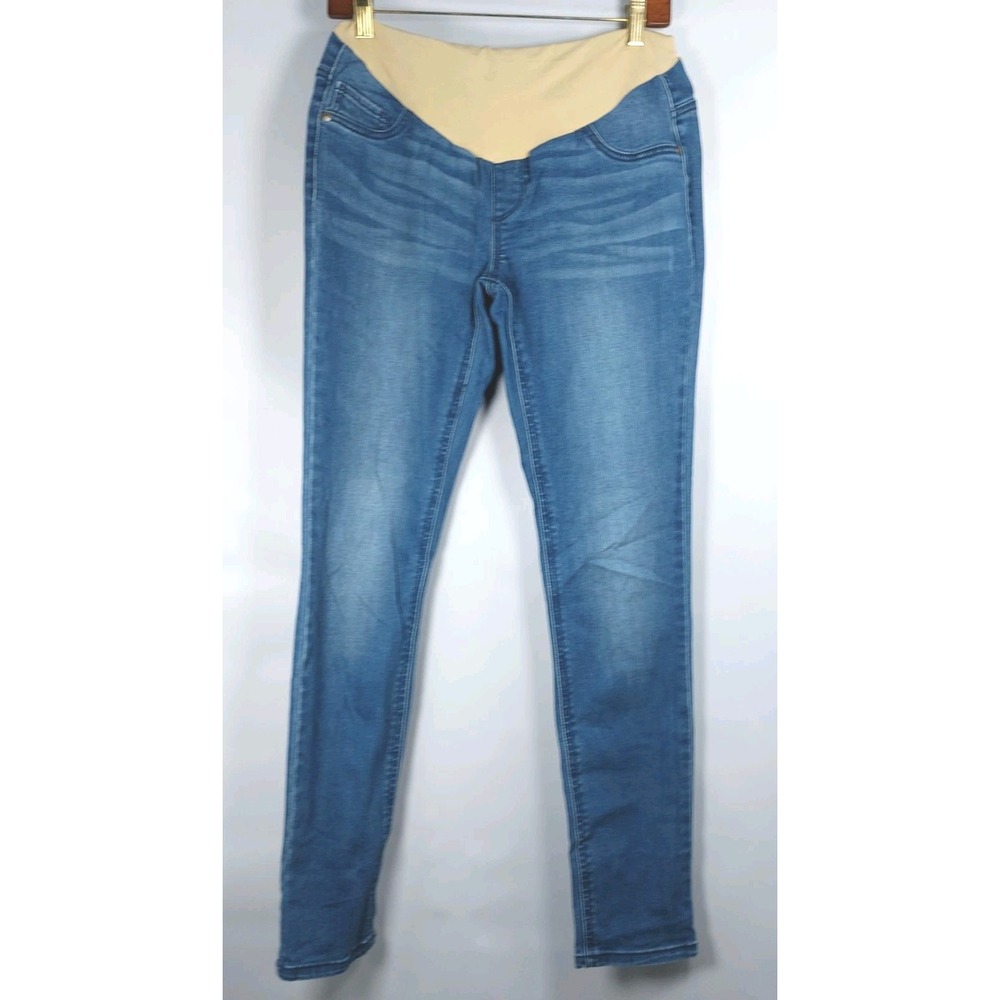 INDIGO BLUE Maturnity Skinny Jean Size Medium Blue Secret Fit Belly
